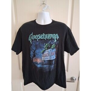 Goosebumps Horrorland Men's Cotton T-Shirt Black Graphic Short Sleeve OS/L